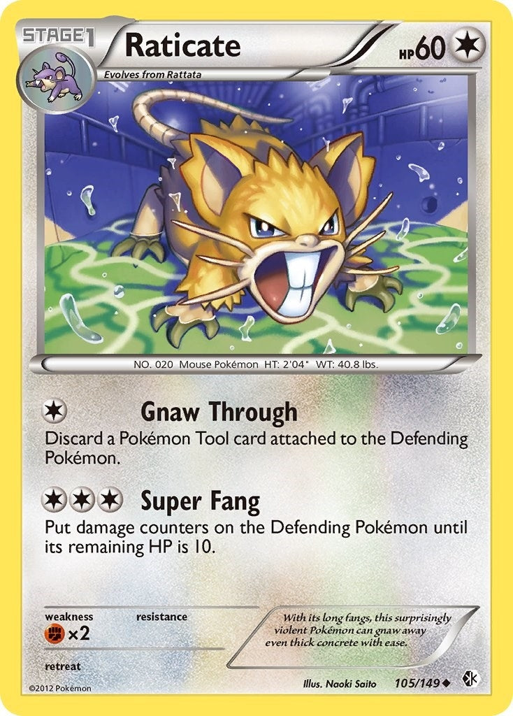 Image for Raticate (Boundaries Crossed) (105/149) - Pokemon