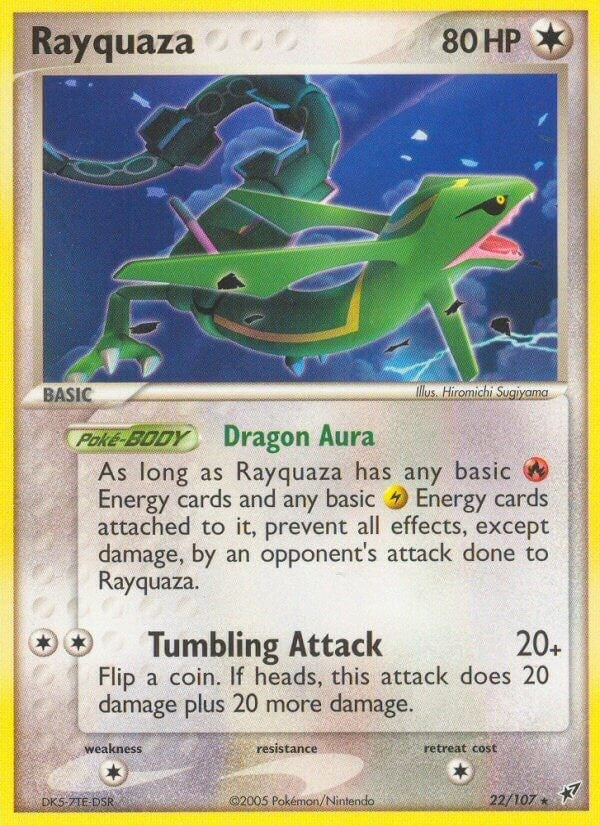 Image for Rayquaza (Deoxys) (22/107) - Pokemon