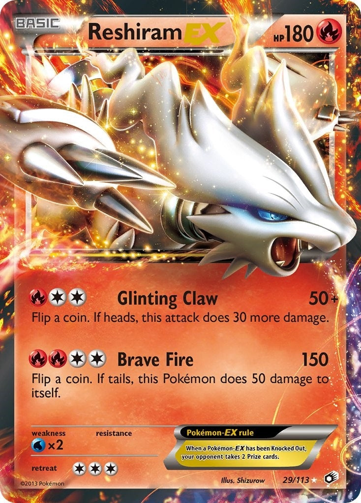 Image for Reshiram EX (Legendary Treasures) (29/113) - Pokemon