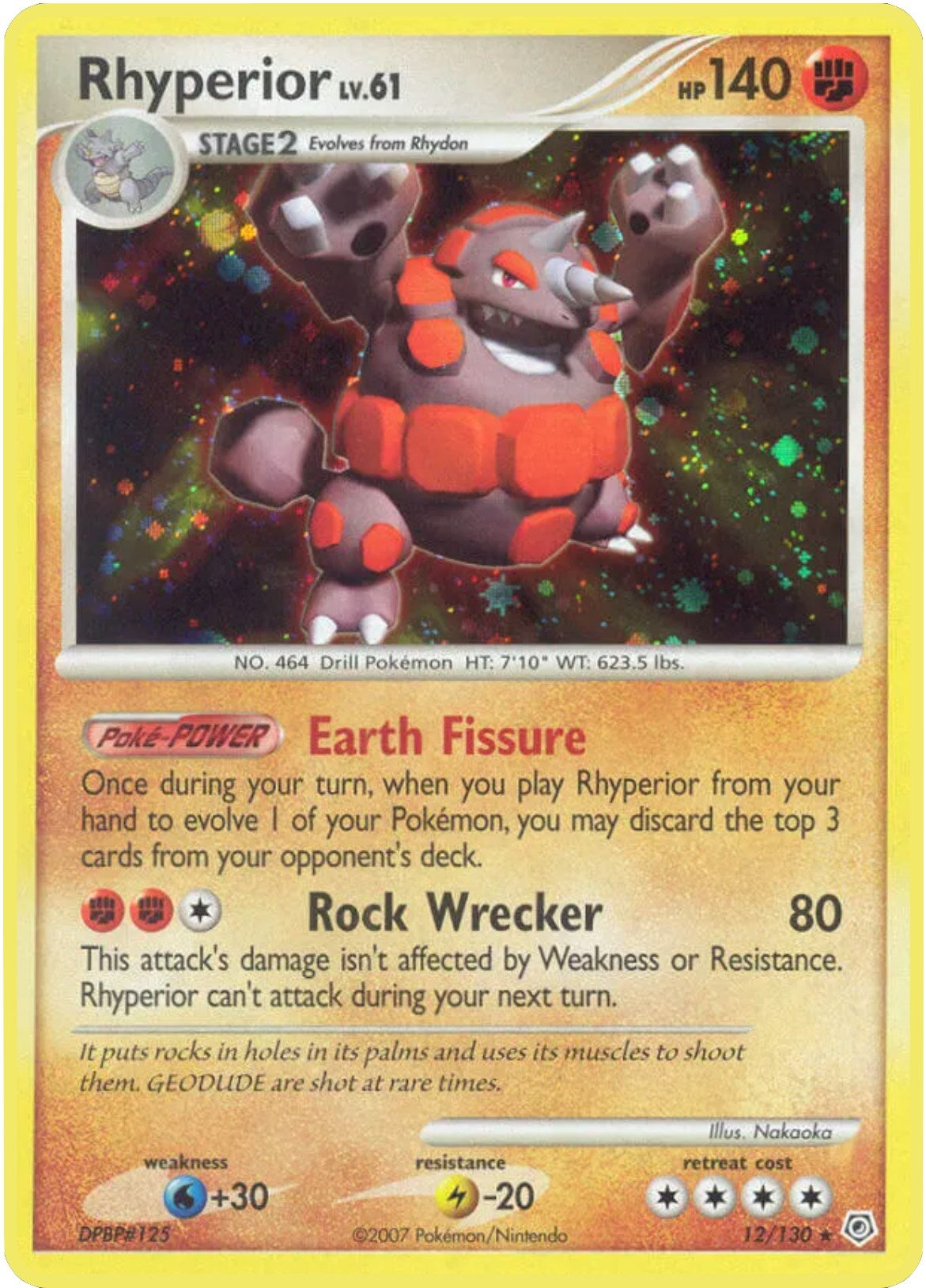 Image for Rhyperior (Diamond and Pearl) (12/130) - Pokemon