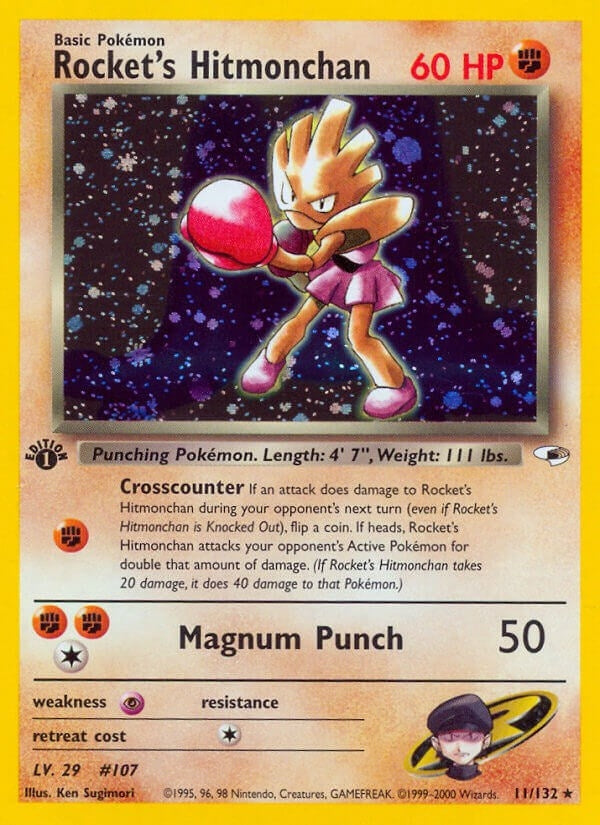 Image for Rocket's Hitmonchan (Gym Heroes) (011/132) - Pokemon
