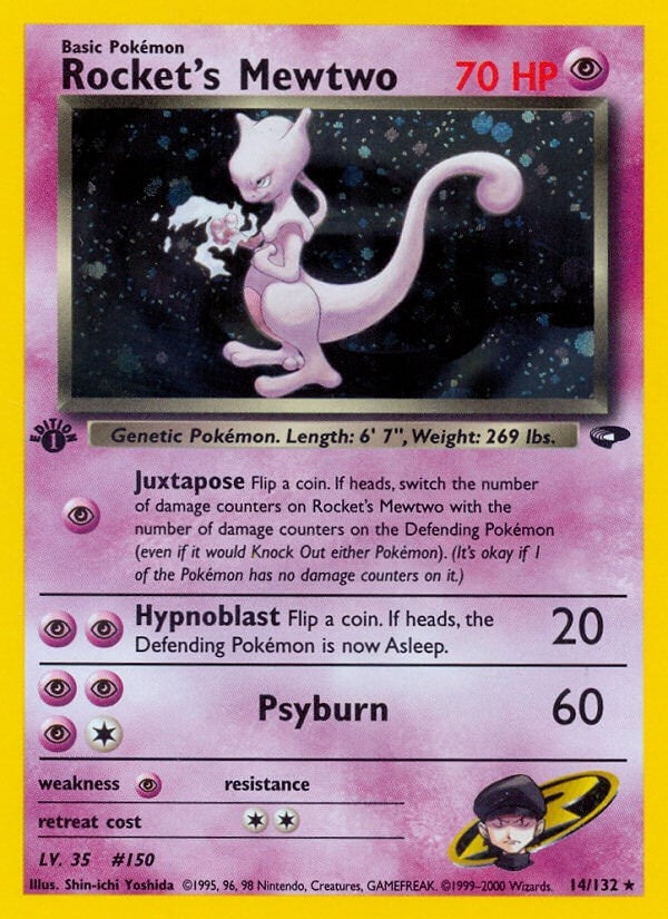 Image for Rocket's Mewtwo (Gym Challenge) (014/132) - Pokemon