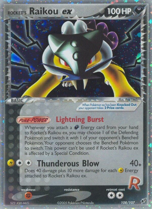 Image for Rocket's Raikou ex (Deoxys) (108/107) - Pokemon