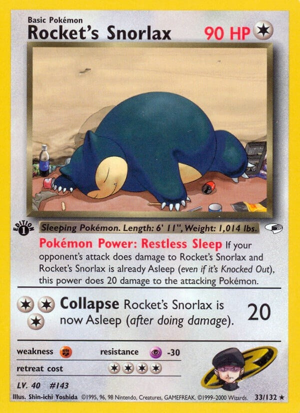 Image for Rocket's Snorlax (Gym Heroes) (033/132) - Pokemon