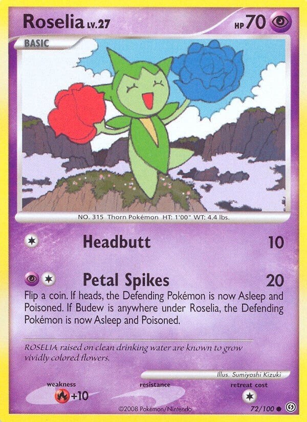 Image for Roselia (Stormfront) (72/100) - Pokemon