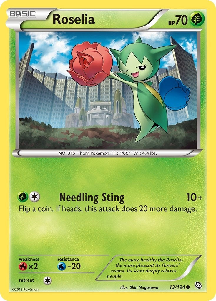 Image for Roselia (13) (Dragons Exalted) (13/124) - Pokemon