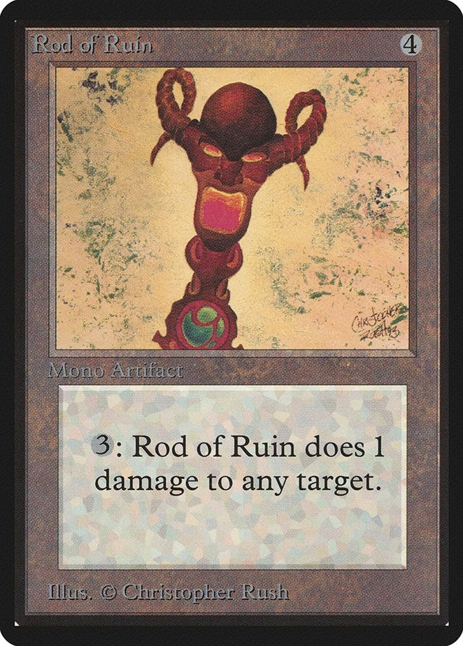 Image for Rod of Ruin (Beta Edition) - Magic: The Gathering