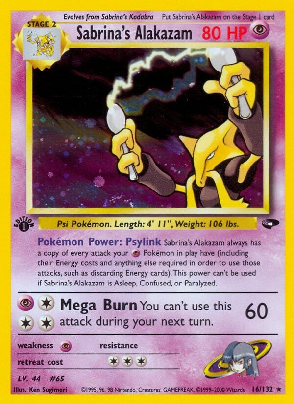 Image for Sabrina's Alakazam (Gym Challenge) (016/132) - Pokemon