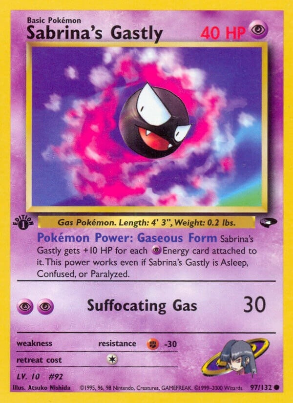 Image for Sabrina's Gastly (97) (Gym Challenge) (097/132) - Pokemon