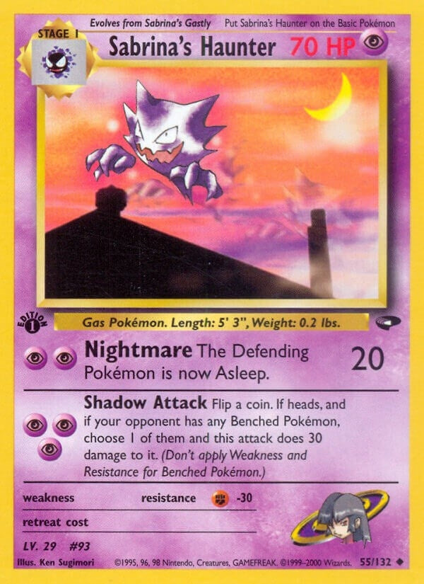 Image for Sabrina's Haunter (Gym Challenge) (055/132) - Pokemon