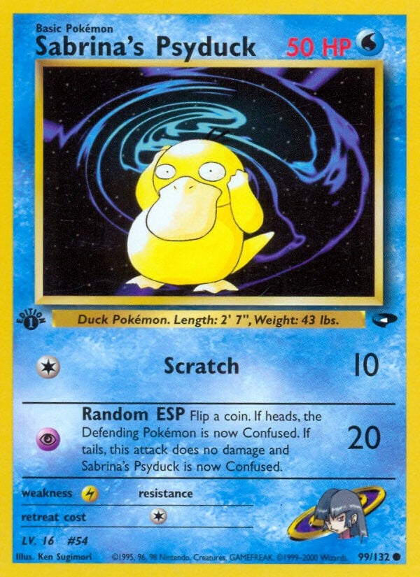Image for Sabrina's Psyduck (Gym Challenge) (099/132) - Pokemon
