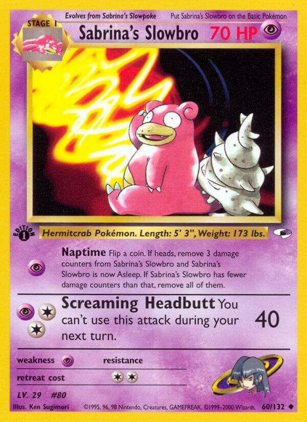 Image for Sabrina's Slowbro (Gym Heroes) (060/132) - Pokemon