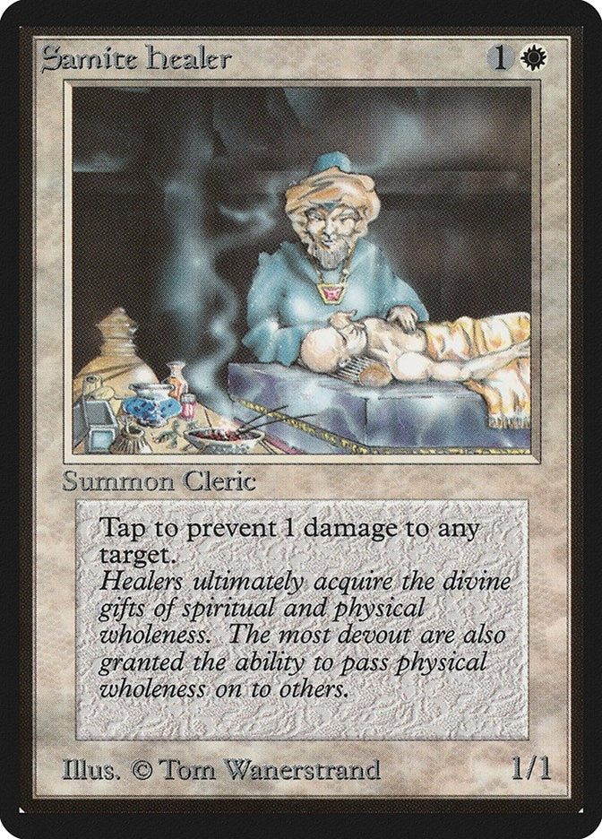 Image for Samite Healer (Beta Edition) - Magic: The Gathering