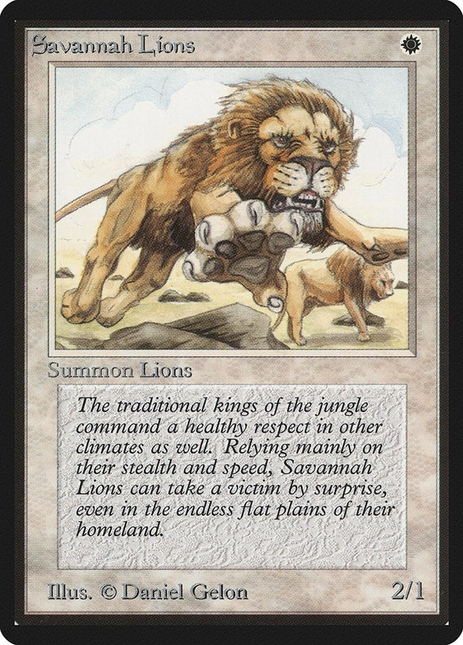 Image for Savannah Lions (Beta Edition) - Magic: The Gathering