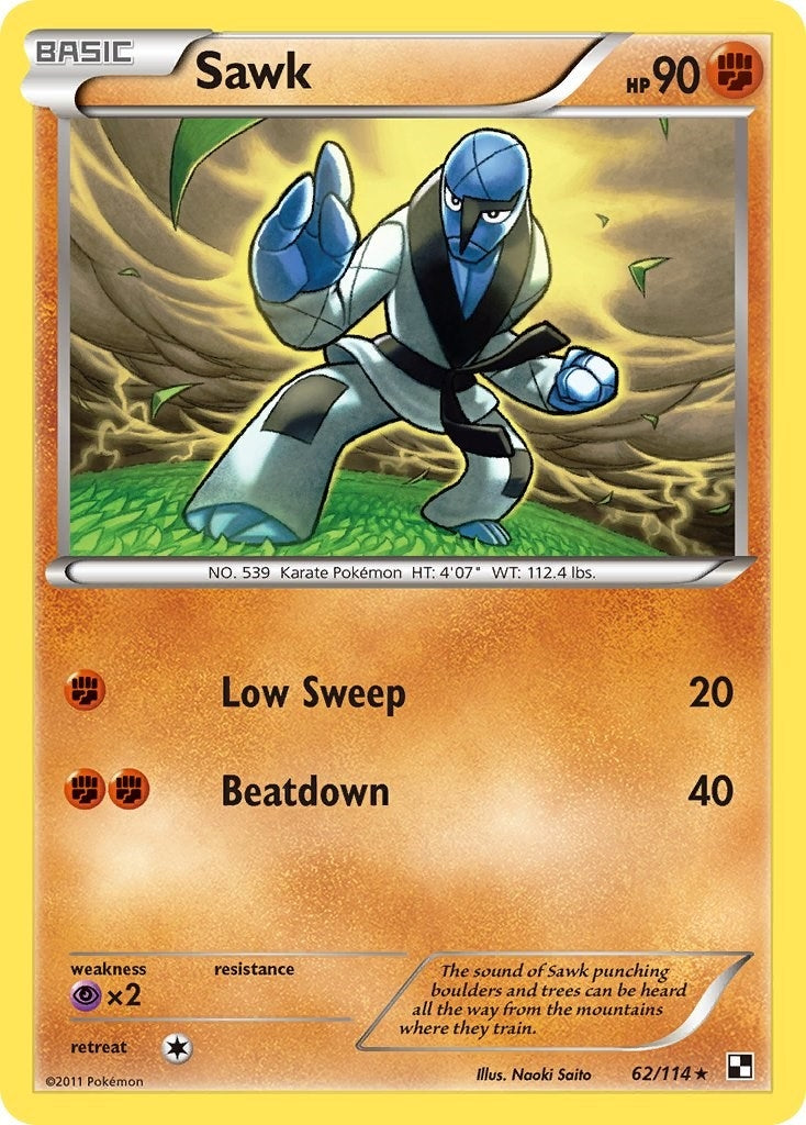 Image for Sawk (Black and White) (62/114) - Pokemon