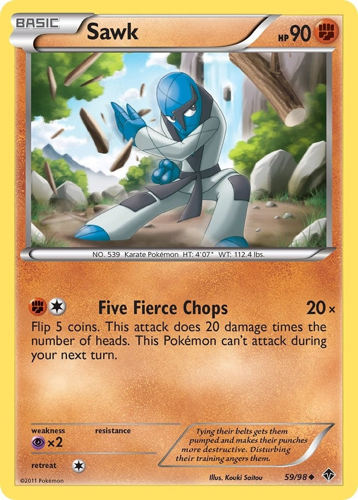 Image for Sawk (Emerging Powers) (59/98) - Pokemon