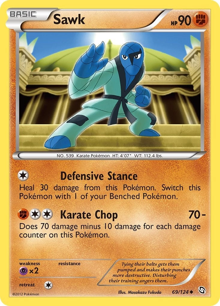 Image for Sawk (Dragons Exalted) (69/124) - Pokemon