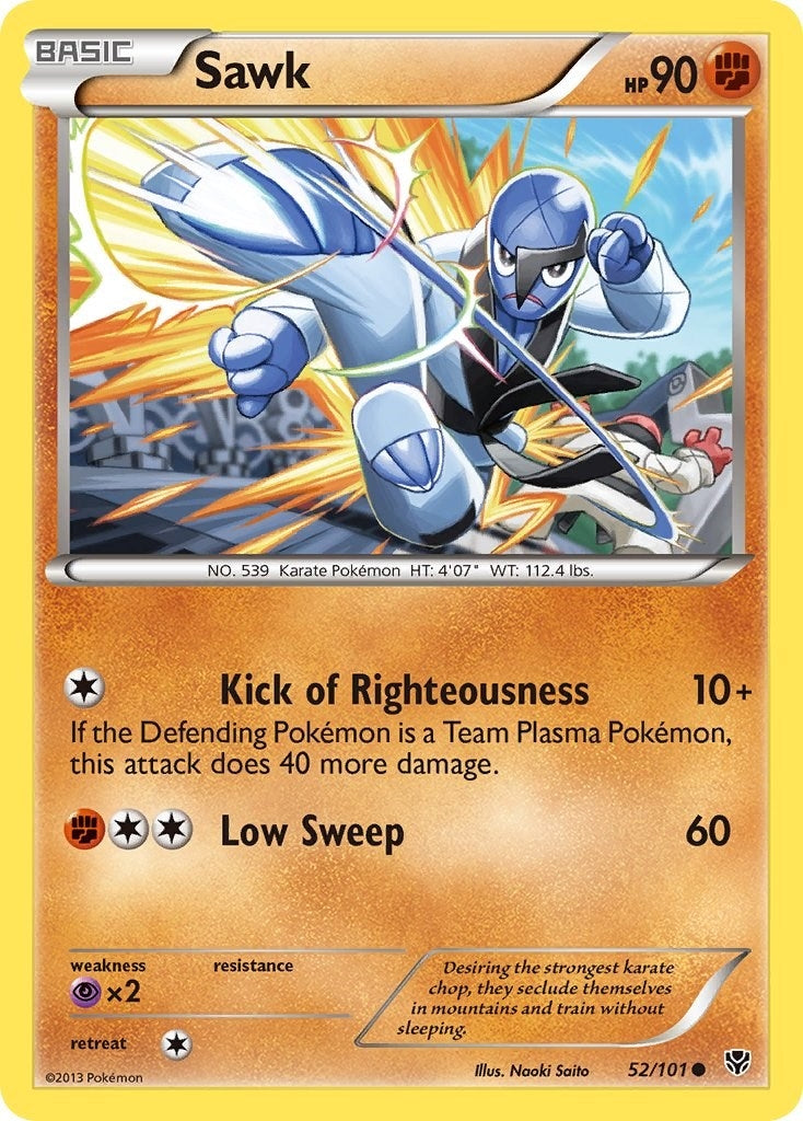 Image for Sawk (Plasma Blast) (52/101) - Pokemon