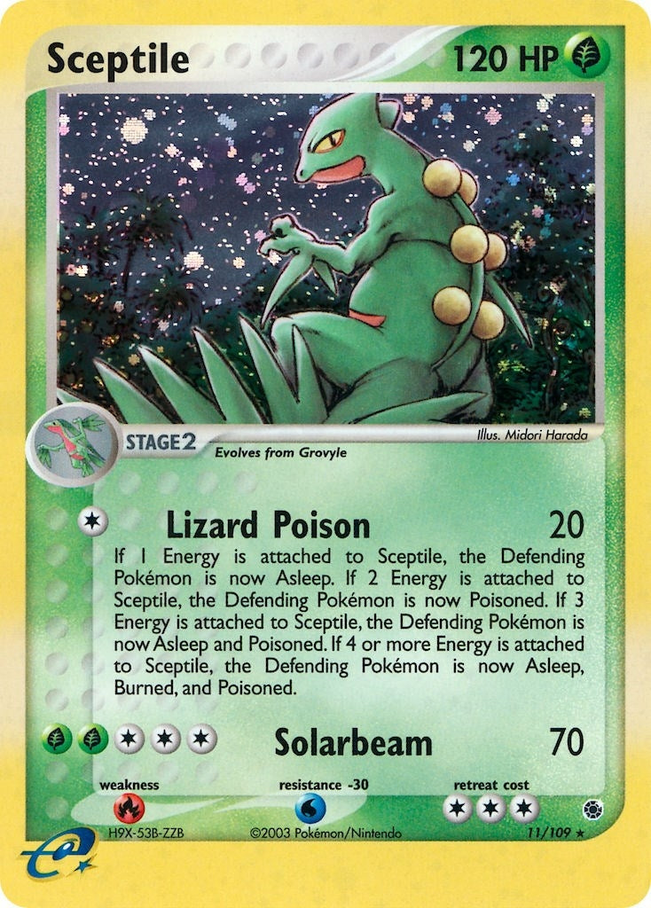 Image for Sceptile (Ruby and Sapphire) (11/109) - Pokemon