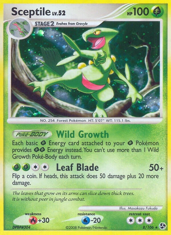 Image for Sceptile (Great Encounters) (8/106) - Pokemon