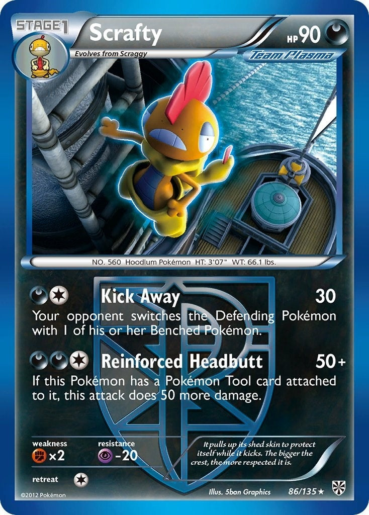 Image for Scrafty (Team Plasma) (Plasma Storm) (86/135) - Pokemon
