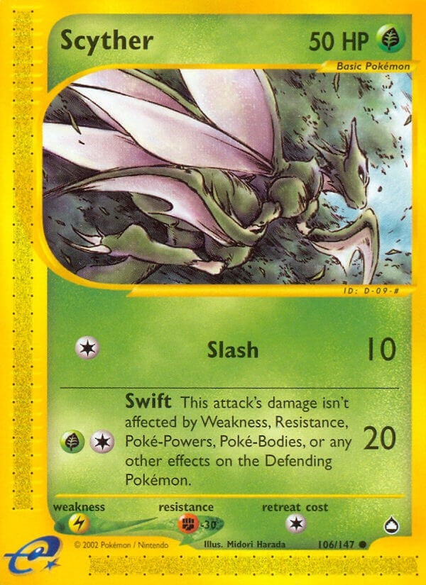 Image for Scyther (106) (Aquapolis) (106/147) - Pokemon