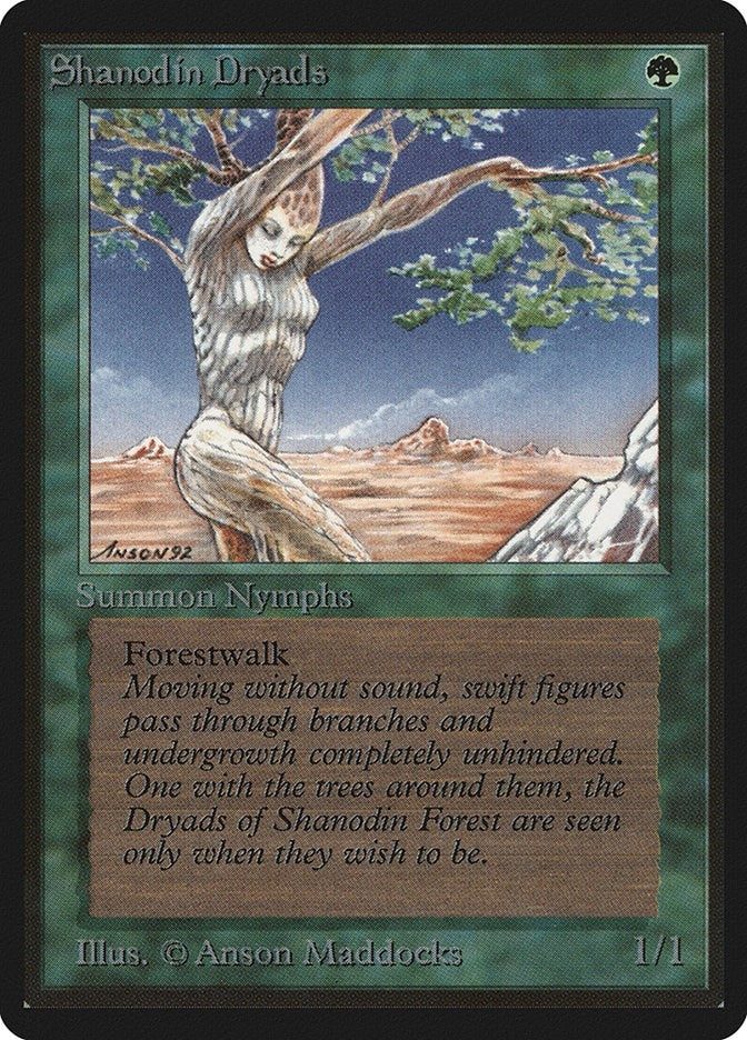 Image for Shanodin Dryads (Beta Edition) - Magic: The Gathering