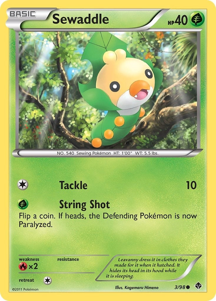 Image for Sewaddle (3) (Emerging Powers) (3/98) - Pokemon