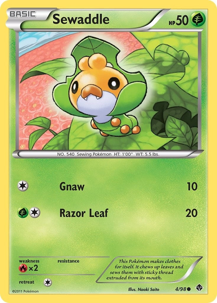 Image for Sewaddle (4) (Emerging Powers) (4/98) - Pokemon