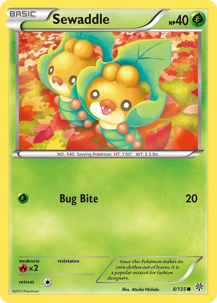 Image for Sewaddle (Plasma Storm) (8/135) - Pokemon