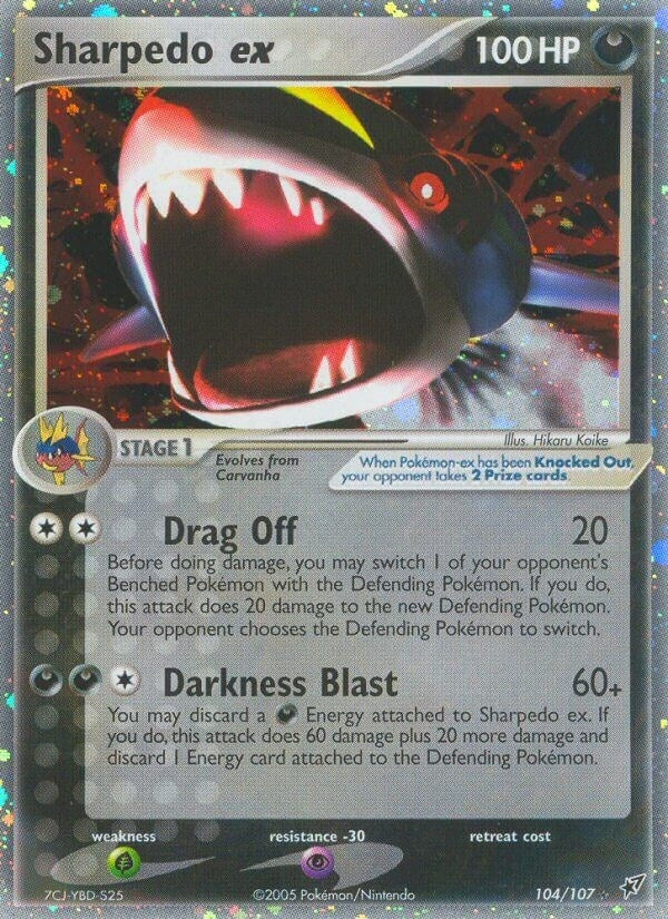 Image for Sharpedo ex (Deoxys) (104/107) - Pokemon
