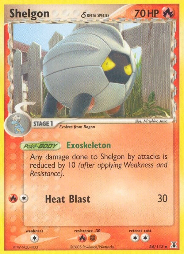 Image for Shelgon - 054/113 (Delta Species) (Delta Species) (54/113) - Pokemon