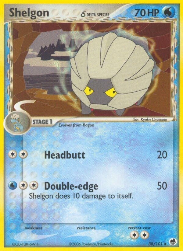 Image for Shelgon (Delta Species) (Dragon Frontiers) (38/101) - Pokemon
