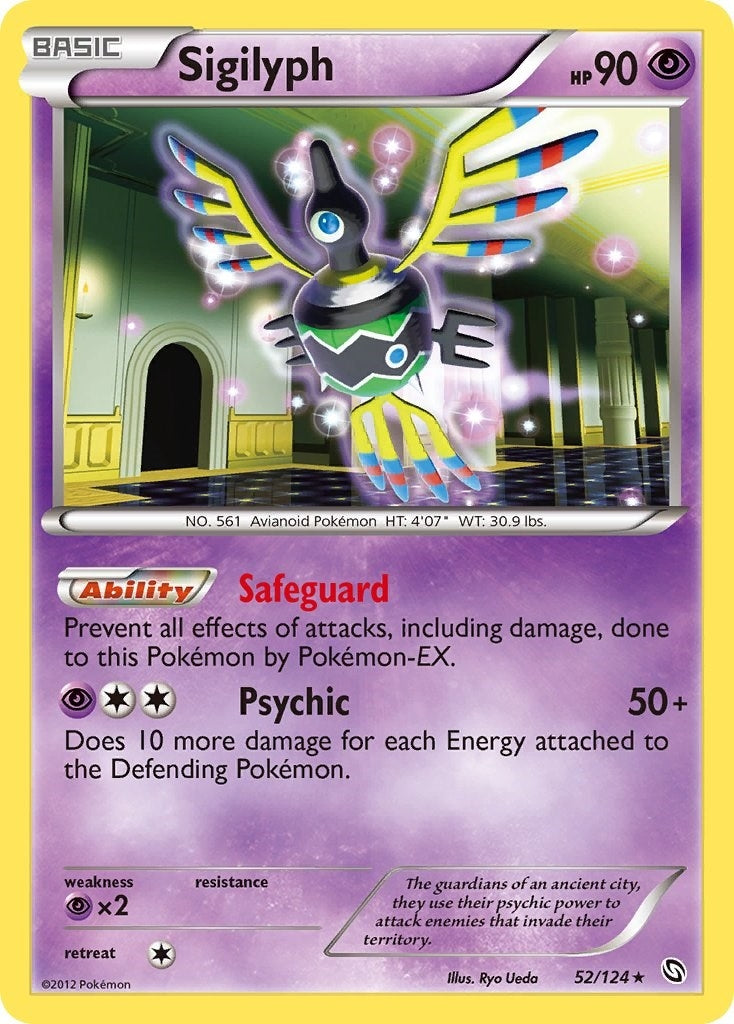 Image for Sigilyph (Dragons Exalted) (52/124) - Pokemon