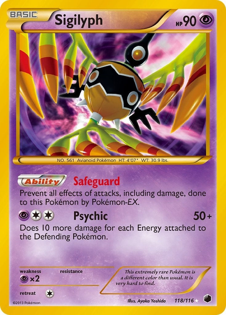 Image for Sigilyph (Plasma Freeze) (118/116) - Pokemon