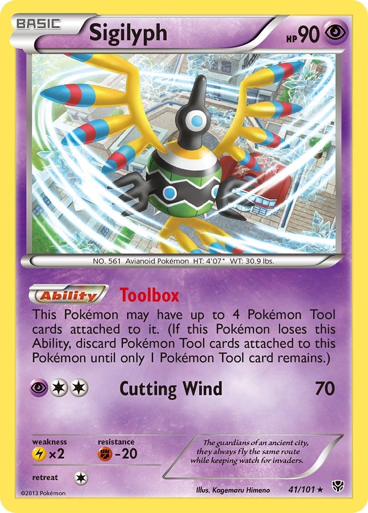 Image for Sigilyph (Plasma Blast) (41/101) - Pokemon
