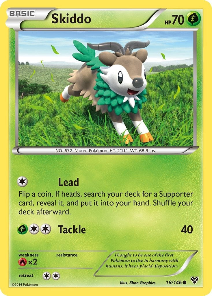 Image for Skiddo (XY Base Set) (18/146) - Pokemon