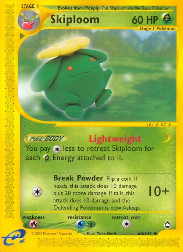Image for Skiploom (Aquapolis) (060/147) - Pokemon