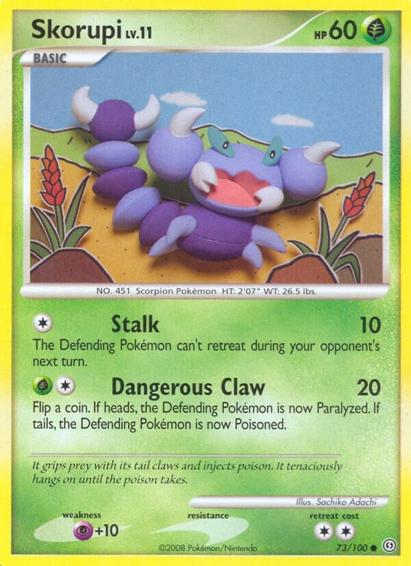 Image for Skorupi (Stormfront) (73/100) - Pokemon