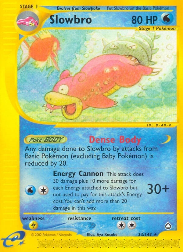 Image for Slowbro (Aquapolis) (033/147) - Pokemon