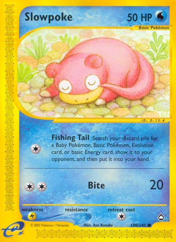 Image for Slowpoke (Aquapolis) (108/147) - Pokemon