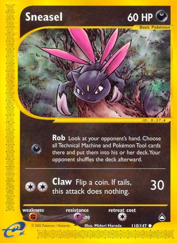 Image for Sneasel (Aquapolis) (110/147) - Pokemon