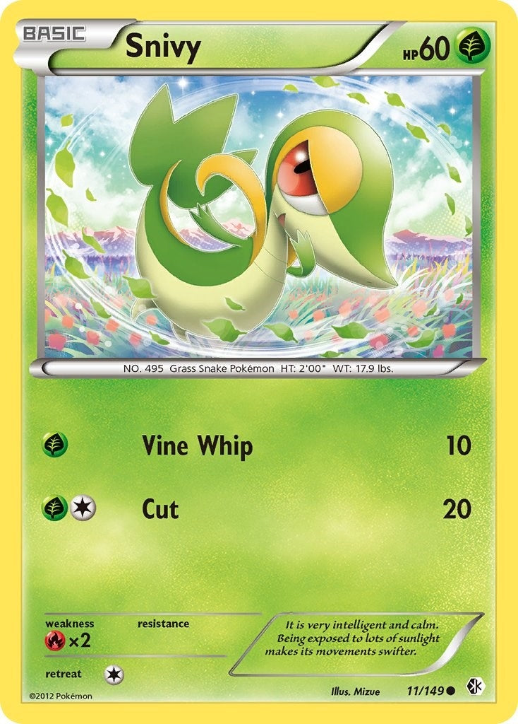 Image for Snivy (Boundaries Crossed) (11/149) - Pokemon