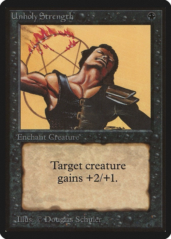 Image for Unholy Strength (Beta Edition) - Magic: The Gathering