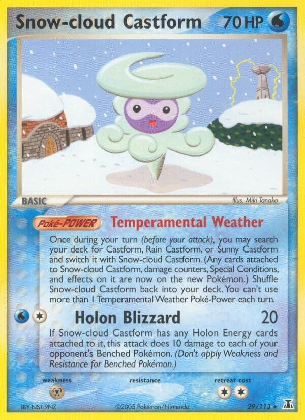 Image for Snow-cloud Castform (Delta Species) (29/113) - Pokemon