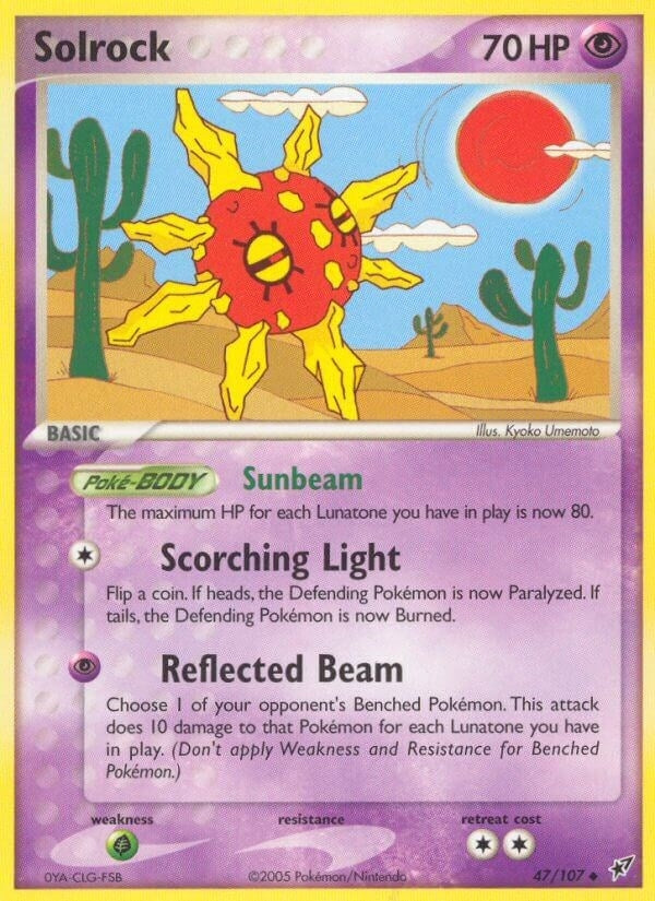 Image for Solrock (Deoxys) (47/107) - Pokemon