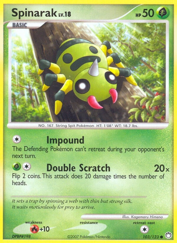 Image for Spinarak (Mysterious Treasures) (103/123) - Pokemon