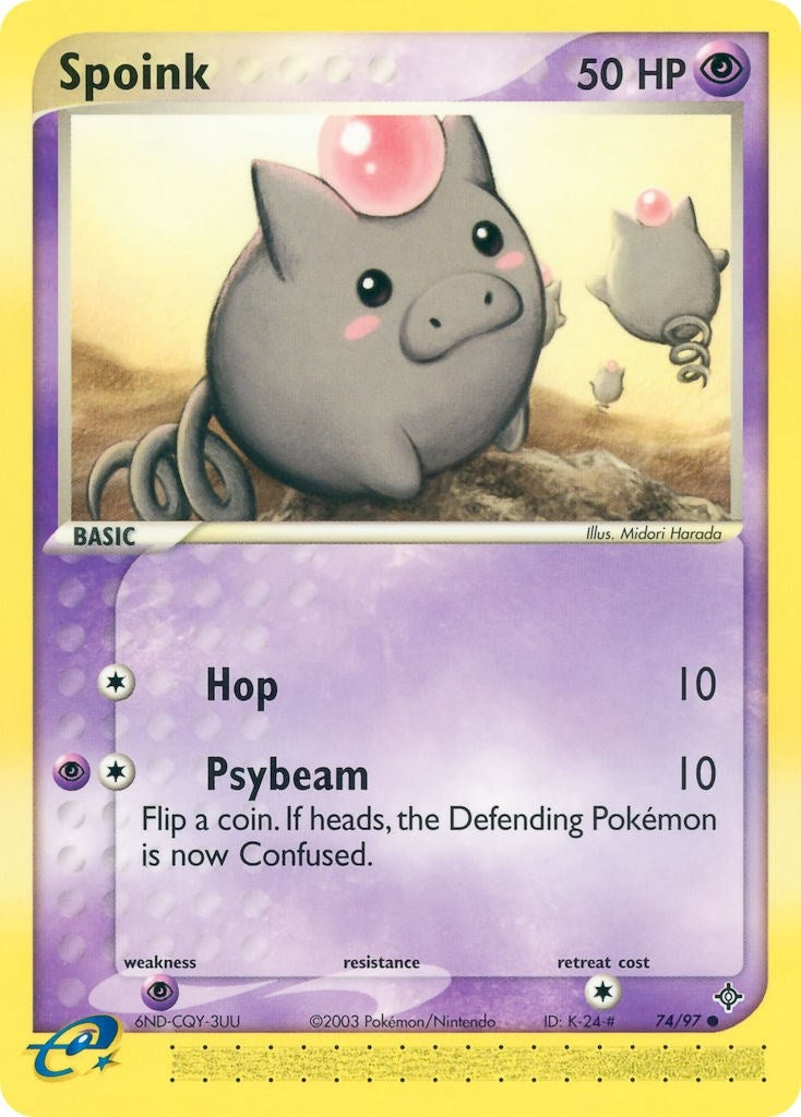 Image for Spoink (Dragon) (74/97) - Pokemon