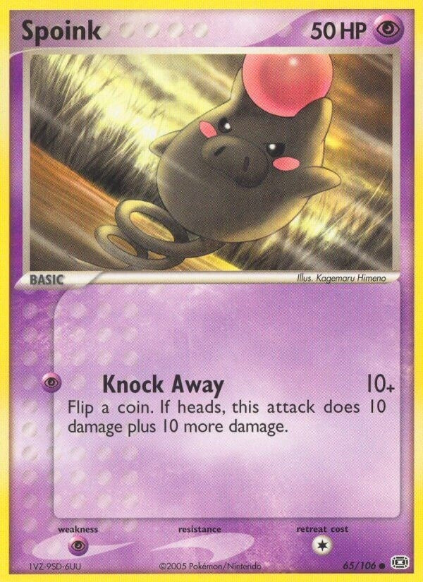 Image for Spoink (Emerald) (65/106) - Pokemon