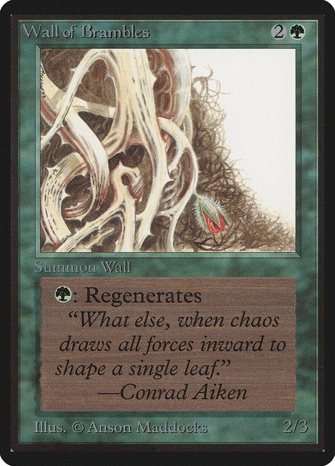 Image for Wall of Brambles (Beta Edition) - Magic: The Gathering